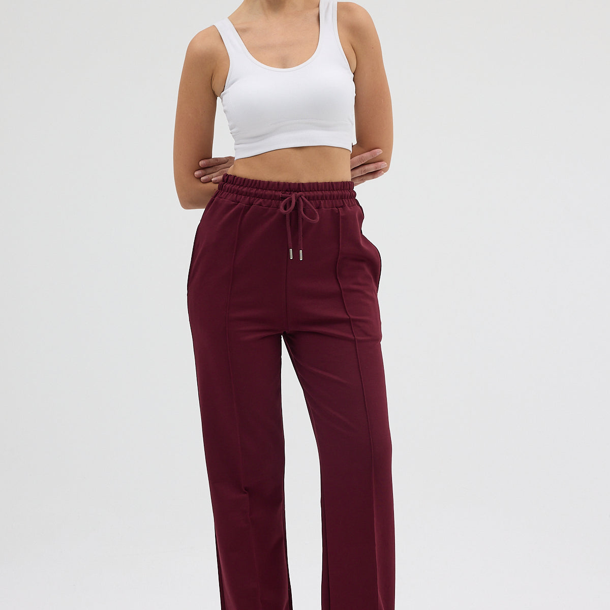 Kadın Çımalı Bol Paça Cepli Eşofman Altı