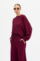 Rahat Esnek Modal Alt-Üst Kahverengi Takım