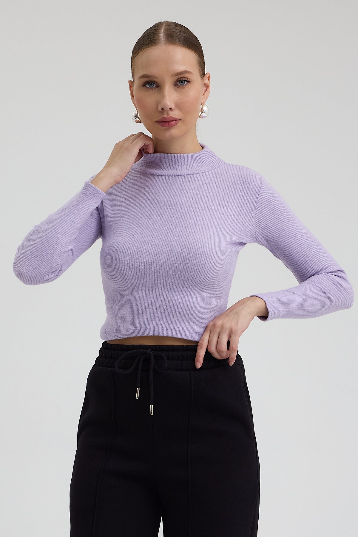 Kadın Uzun Kollu Balıkçı Yaka Body