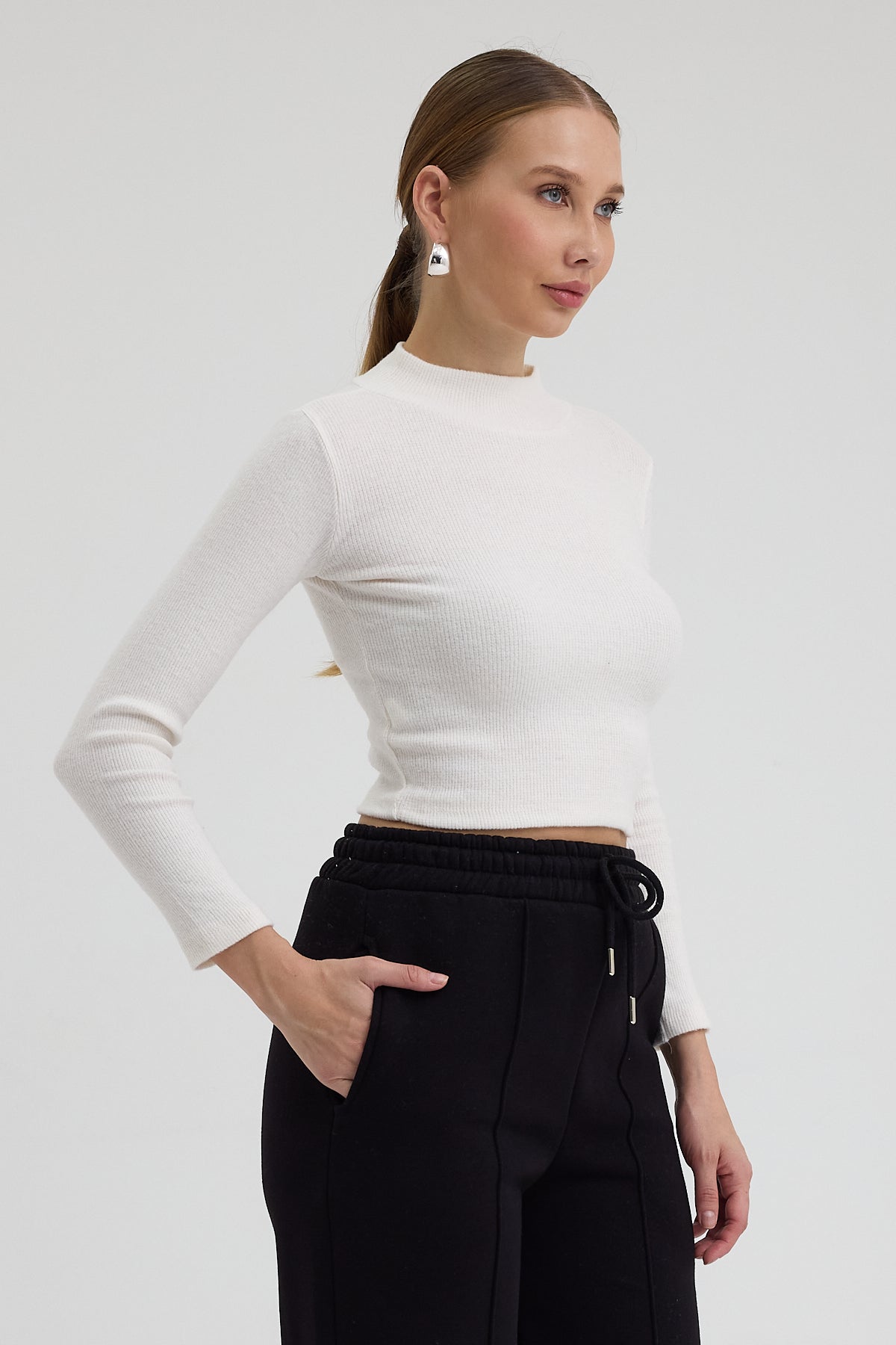 Kadın Uzun Kollu Balıkçı Yaka Body