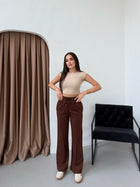 Kadın Çımalı Bol Paça Cepli Eşofman Altı