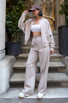 Çimalı Fermuar Detay 2 İplik Eşofman Takım